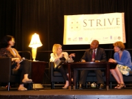 STRIVE launch: Shalini Bharat, Helen Rees, Busani Ngcaweni, Marijke Wijnroks STRIVE launch: Shalini Bharat, Helen Rees, Busani Ngcaweni, Marijke Wijnroks