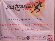 Banner for the Parivartan for Girls event