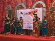 Participants speaking publically for the first time at Parivartan for Girls launch